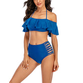 Off-The-Shoulder Ruffled Two-Piece Beach Bikini